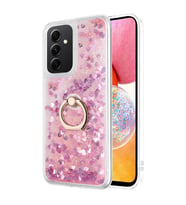 Microsonic Samsung Galaxy A14 Kılıf Glitter Liquid Holder Pembe (Pembe)