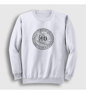 Presmono Unisex Beyaz Red Rocks Gojira Sweatshirt 53379tt (Beyaz)