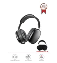 Torima P9 Pro Max Siyah Kablosuz 5.0 Mikrofonlu Sd Kart Girişli Aux Kablolu Bluetooth Kulaklık