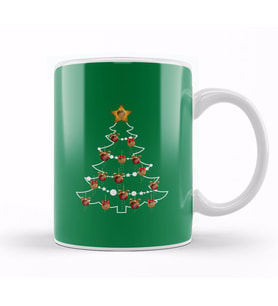 Alan Partridge Christmas Tree Baubles Kupa Bardak Porselen