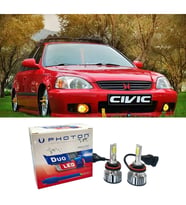 Honda Civic İes Led Xenon Uzun Kısa Far Ampulü H4 Duo Yeni Seri Beyaz 1996-2004