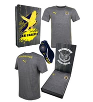 Fenerbahçe PUMA FENERBAHÇE GRI TSHIRT UV HEDİYELİK AHŞAP KUTU (Gri)