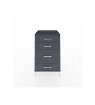 Kronos Komodin 4 Çekmeceli 60x59x96 Antrasit-Antrasit