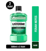 Listerine Diş ve Diş Eti Koruma Hafif Tat Ağız Bakım Ürünü Hafif Nane 500 ml x2