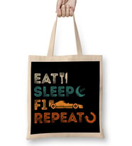 Eat Sleep F1 Repeat F1 Tasse Bez Çanta Uzun Saplı