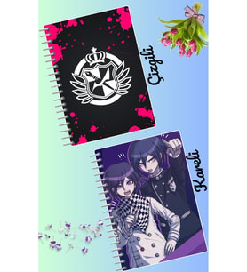 Danganronpa defter seti 2 adet A4 boyutu 21*30 çizgili + kareli 60 syf