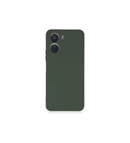 Vivo Y16 Kılıf Nano İçi Kadife Silikon - Koyu Yeşil