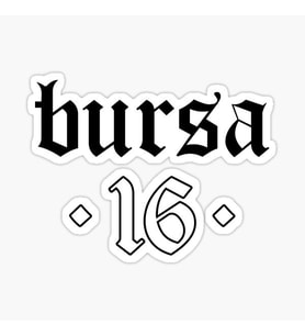 BURSA Sticker Etiket Yapıştırma 18CM