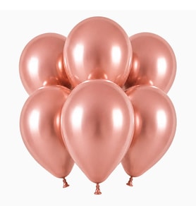 Rose Gold Renk Lateks Pastel Balon (30 cm) - 6 Adet