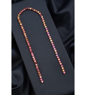 Hematit Doğal Taş Parlak Pembe 7mm Dizi