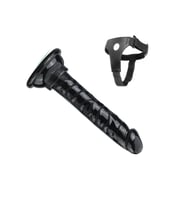 Belden Bağlamalı Takma 13 Cm Kemerli Penis Siyah