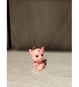 Swarovski Taşlı Geyik Mücevherlik / Dekoratif Biblo (Beyaz)
