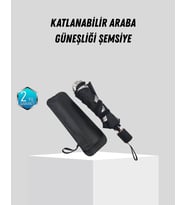 Ön Cam Güneşliği – Kalın Kumaş ve Cam Elyaf İskelet ile Maksimum UV Koruma