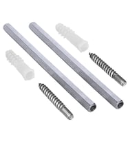 Metal Gizli Raf Tutucu Dekoratif Duvar Bağlantısı 1Çift -14cm
