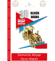 #Oyuncak Eğitici Eğlenceli Lazer Kesim 3mm MDF Boyanabilir 3D Puzzle Demonte Ahşap Oyun Maket