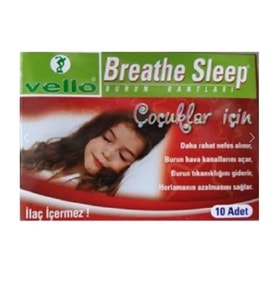 Vello Breathe Sleep Burun Bandı Çocuk için 10 Adet