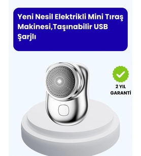 Mey İthalat® Cep Tipi Elektrikli Tıraş Makinesi – Güçlü, Sessiz, Su Geçirmez ve Ultra Taşınabilir