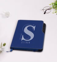 BK Gift Kişiye Özel İsimli Lacivert Termo Deri Defter-34