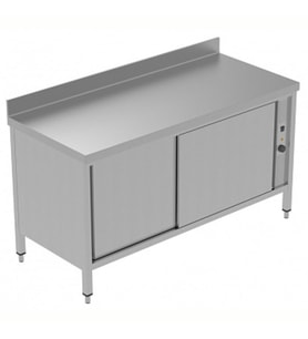 Electrolux Professional Sıcaklık Dolabı, 1 Ara Raf Ve 2 Kayar Kapılı, Fanlı Isıtma, Sırtlı - 1600 Mm, Plus GTC1610E