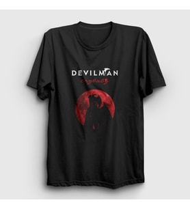 Presmono Unisex Siyah Poster Anime Devilman Crybaby T-Shirt 460918tt