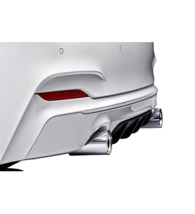 Bmw 2 Serisi F22 2014 Sonrası M Performance Arka Tampon Eki - Difüzör (Plastik)