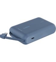 Belkin Boostcharge Power Bank, Entegre Kablolu Taşınabilir Şarj Cihazı 10K Pd 20W - Usb-C Güç Dağıtı (Çok Renkli)