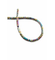 Hematit Doğal Taş Parlak Gökkuşağı 4x2mm Dizi [AA]
