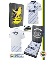 Fenerbahçe Orijinal 24/25 Beyaz Forma & Silikon Bileklik Set Hediyelik Kutulu