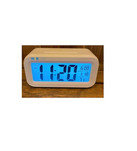 Dijital Masa Saati Alarm Tarih Saat Derece Gece Sensörlü Işıklı 