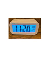 Dijital Masa Saati Alarm Tarih Saat Derece Gece Sensörlü Işıklı 