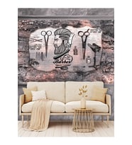 Dreamwall Taş Kuaför Desenli Isı Ve Ses Yalıtımlı Sağlıklı Tekstil Duvar Kağıdı (Gri)