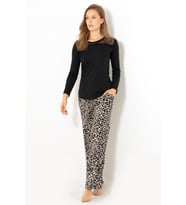 DoReMi Elegant Desing Bayan Pijama Takımı (Siyah)