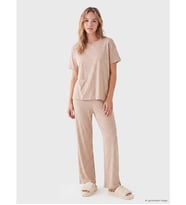 LCW DREAM Bej Puantiyeli Kadın Pijama Takım