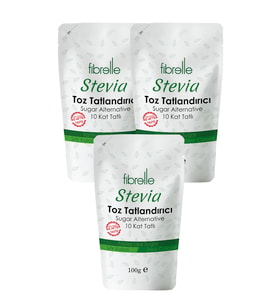 Fibrelle  Ultra Stevialı Tatlandırıcı  100 g 3 Paket