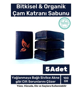 Özel Üretim %100 Doğal Koku Yüz Cilt Beyazlatıcı Organik Nemlendirici Çam Katranı Sabunu 5 Adet