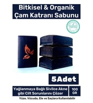 Özel Üretim %100 Doğal Koku Yüz Cilt Beyazlatıcı Organik Nemlendirici Çam Katranı Sabunu 5 Adet