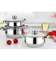 Gülsan Güveç Çakır Çelik Kapaklı set-6 prç (Metal)