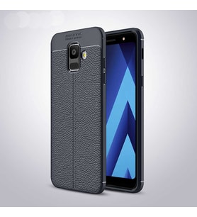 Samsung Galaxy A6 2018 Uyumlu Kılıf Zore Niss Silikon Kapak (Lacivert)