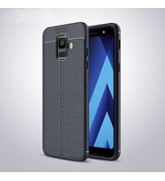 Samsung Galaxy A6 2018 Uyumlu Kılıf Zore Niss Silikon Kapak (Lacivert)