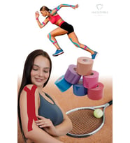Kinezyo Sporcu Bandı Ağrı Bandı Kırmızı 5 M X 5 Cm KT-006