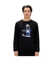 Bad Bear 24.02.12.020 Panther Crewneck Sweatshirt Siyah