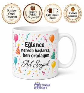 Sürekli Etkinlik Planlayanlara Partinin Organizatörü Eğlence Kupa Hediye Bardak