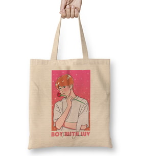 Boy With Luv Bts Park Jimin 01 Bez Çanta Uzun Saplı