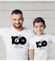 BK Gift 29 Ekim Tasarımlı 2’li Baba-Oğul Beyaz Tişört-11, 29 Ekim Hediyesi, Trend Tişört, 100.Yıl Hediyesi