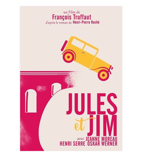 Jules Et Jim, For François Truffaut Film With Jeanne Moreau Tablo Ahşap Poster Dekoratif