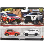 Hot Wheels Jbk98 Premium 2'Li Paket Subaru Crosstrek / 2018 Toyota 4Runner Araç Oyuncağı Mini Araba