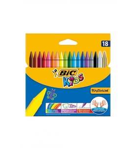 Bic Kids Plastidecor 18'li Silinebilir Mum Pastel Boya / 8297714