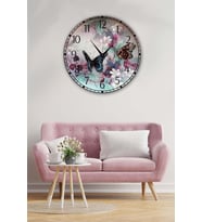 Bilge Retro Tasarımlı Duvar Saati 35x35cm (Baskılı)