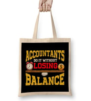 Cute Accountants Do It Without Losing Balance Pun Bez Çanta Uzun Saplı