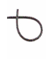 Hematit Doğal Taş Parlak Gökkuşağı 4x1mm Dizi